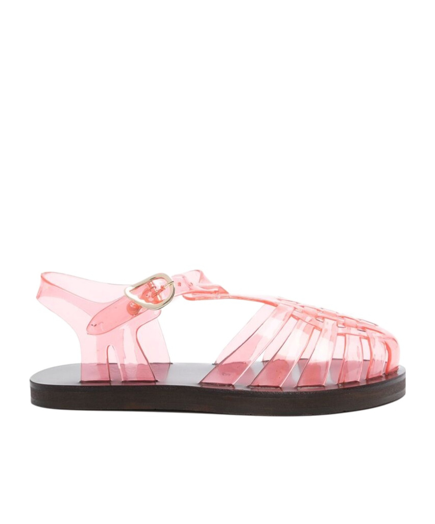 Ancient Greek Sandals Homeria Jelly Rubber Sandals In Pink