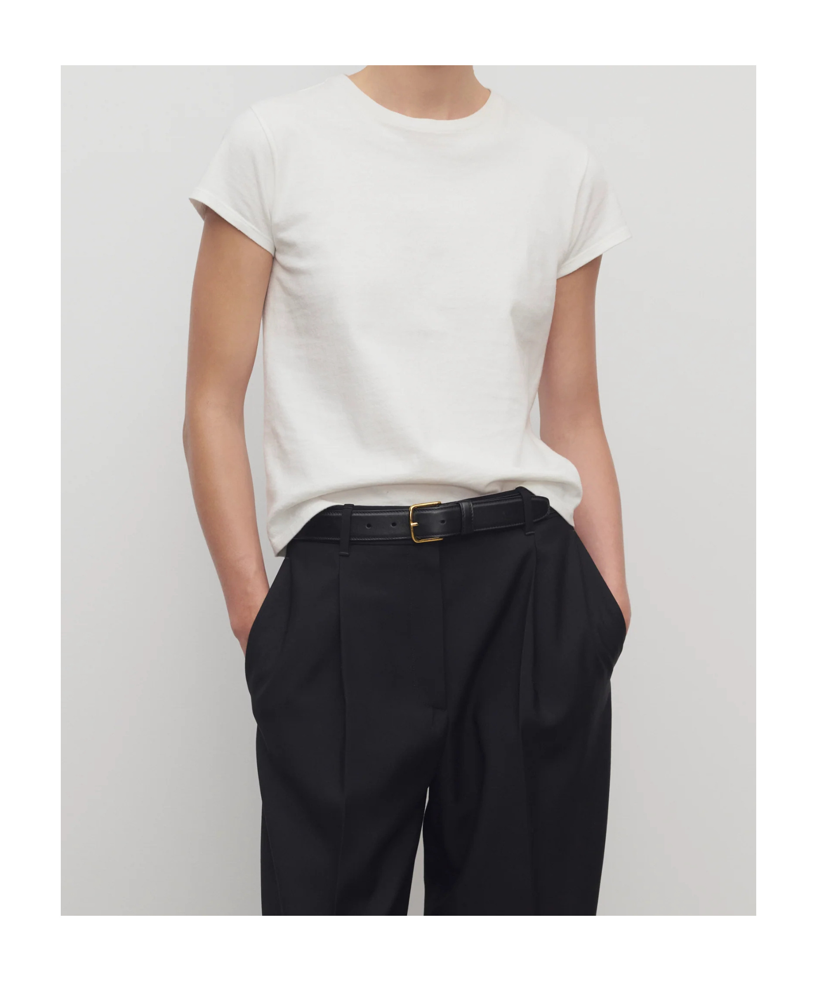The Row Item O-neck Short-sleeved T-shirt In White
