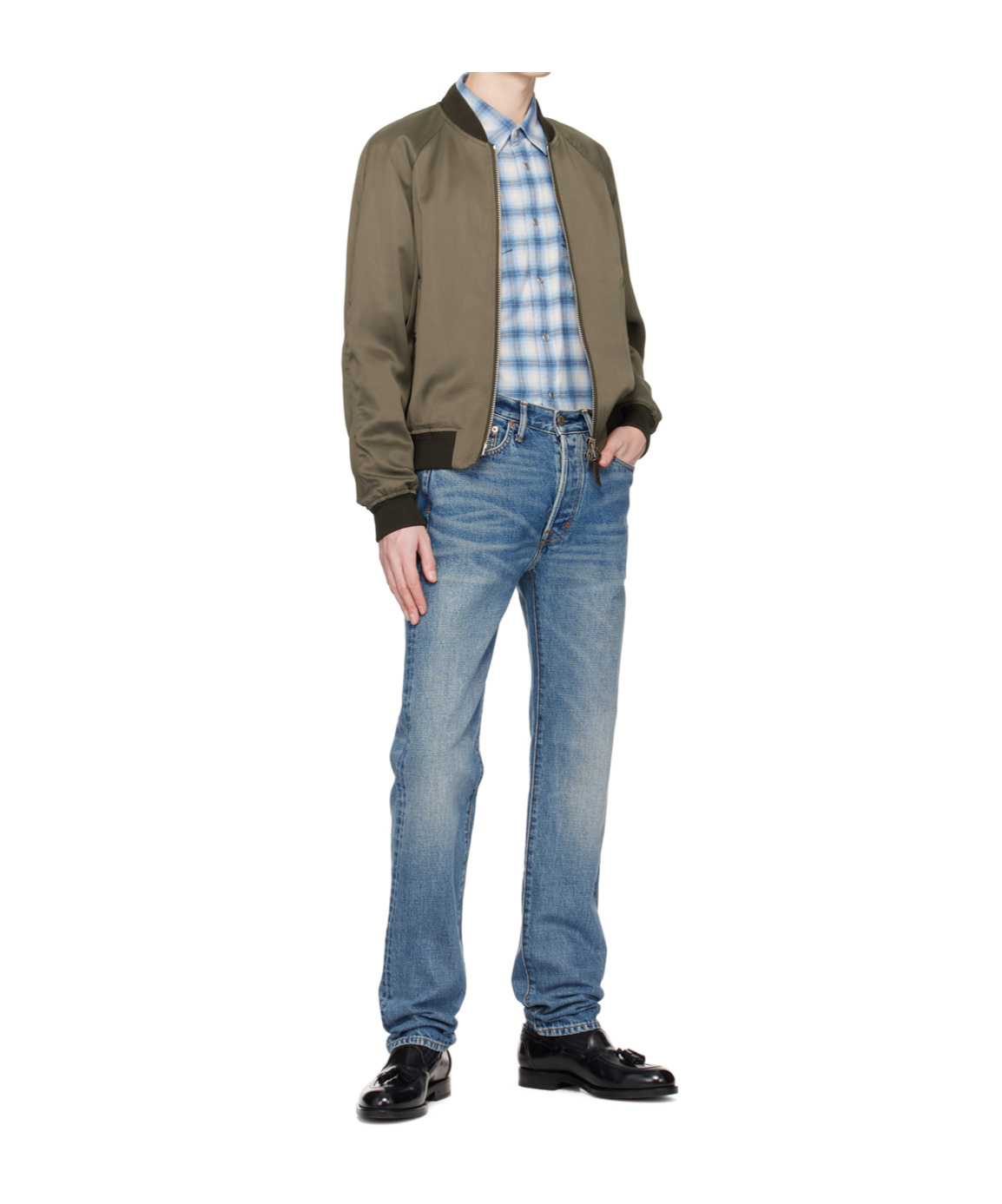 Tom Ford Long Sleeve Casual Jacket In Brown