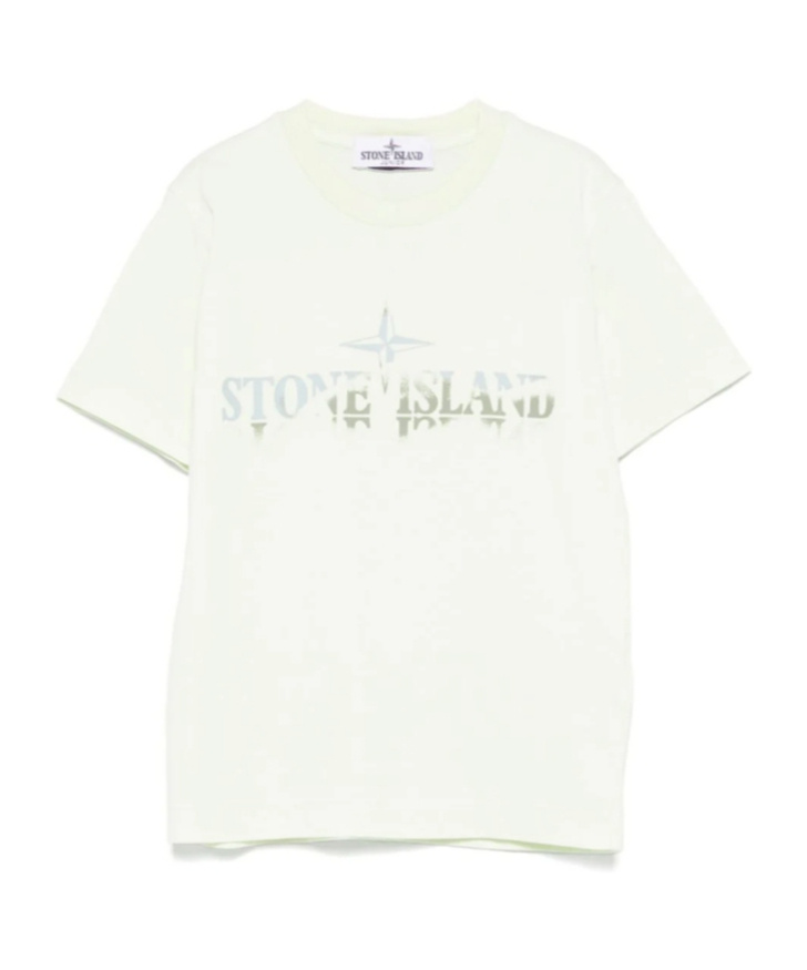 Stone Island Logo-print T-shirt In White