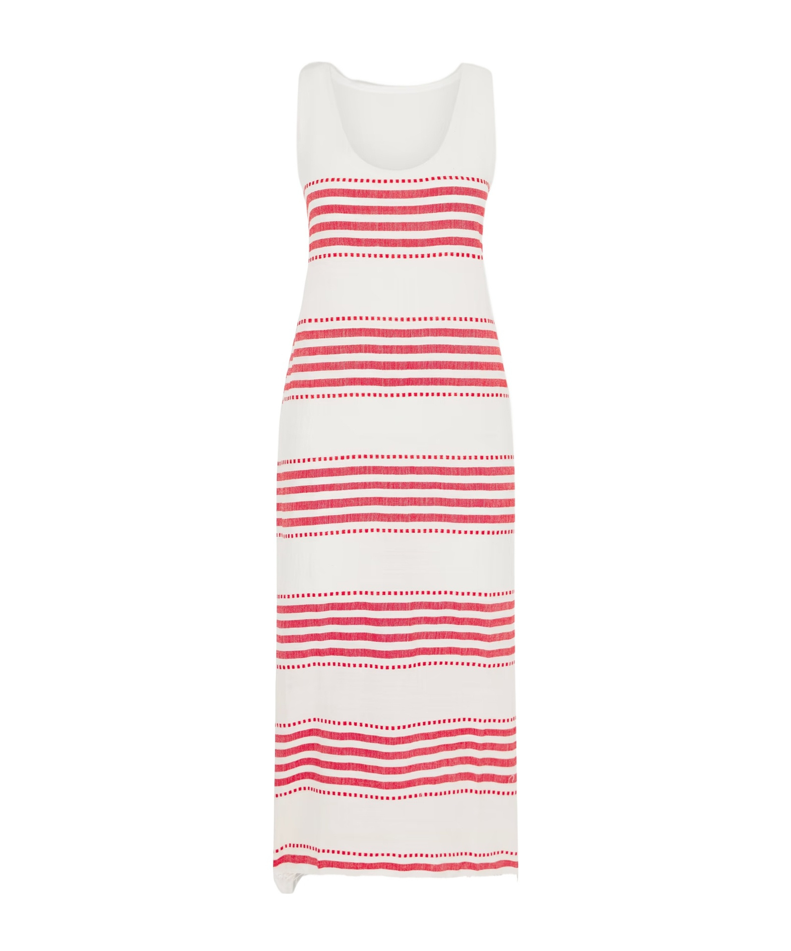 Lemlem Lilian Striped Cotton-blend Gauze Midi Dress In Multi