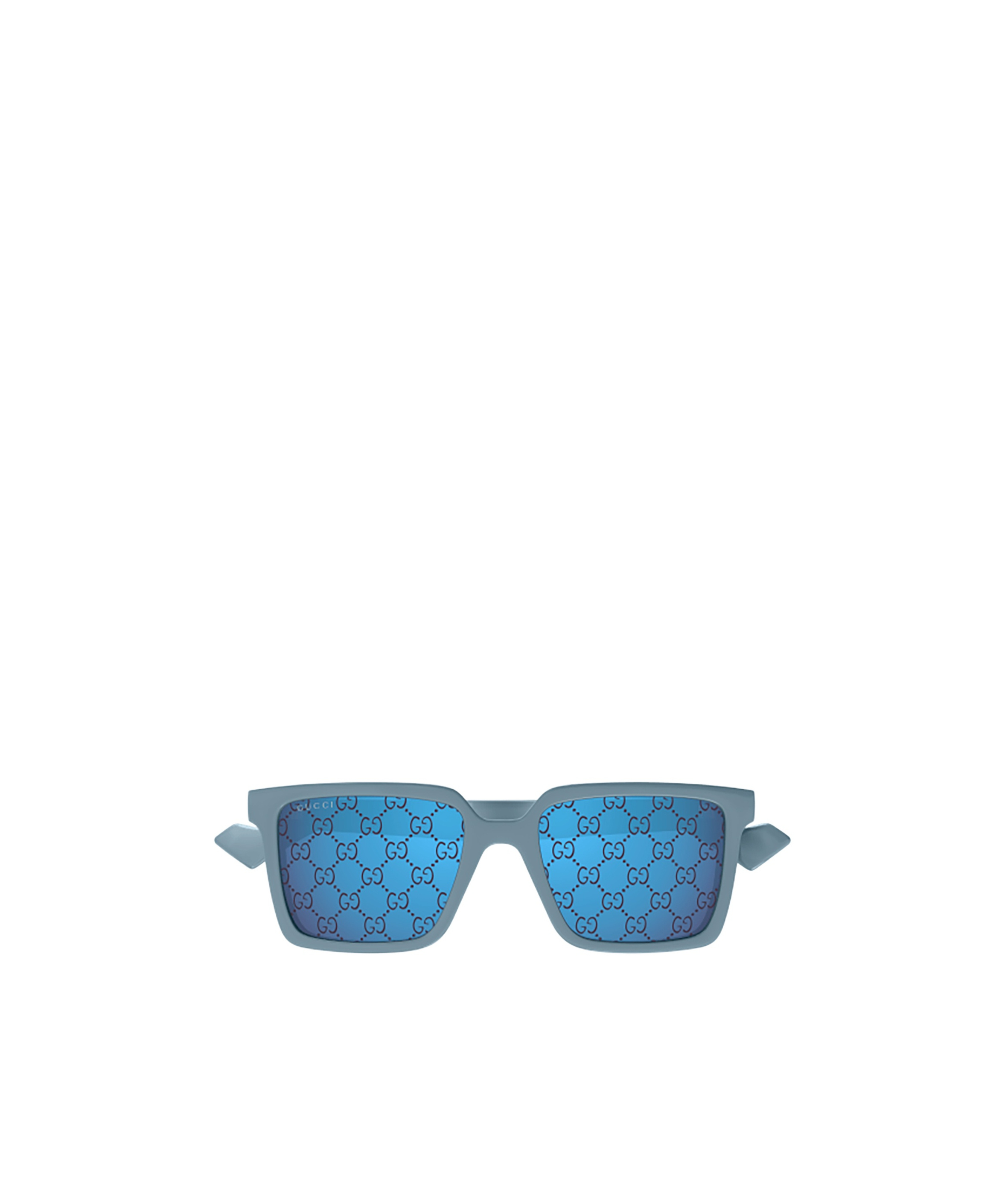 Gucci Rectangle-frame Sunglasses In Blue