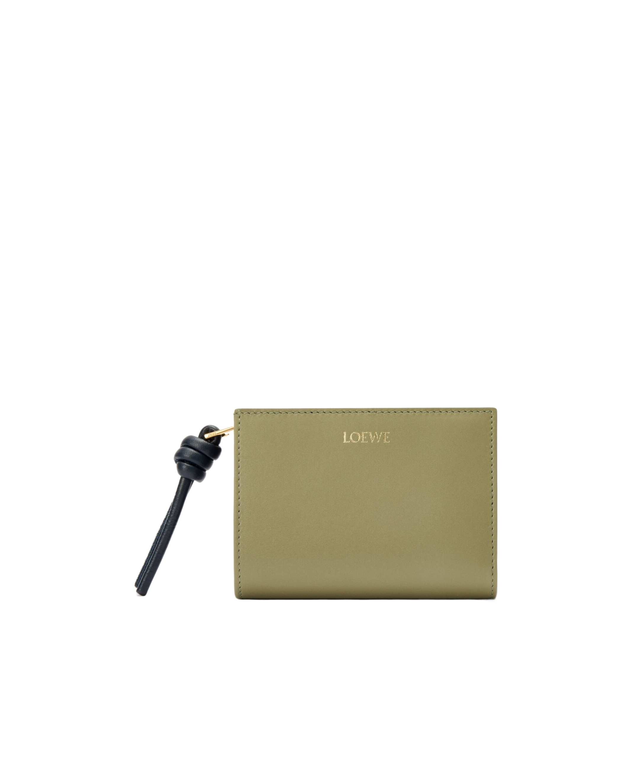 Loewe Knot Compact Wallet In Shiny Nappa Calfskin