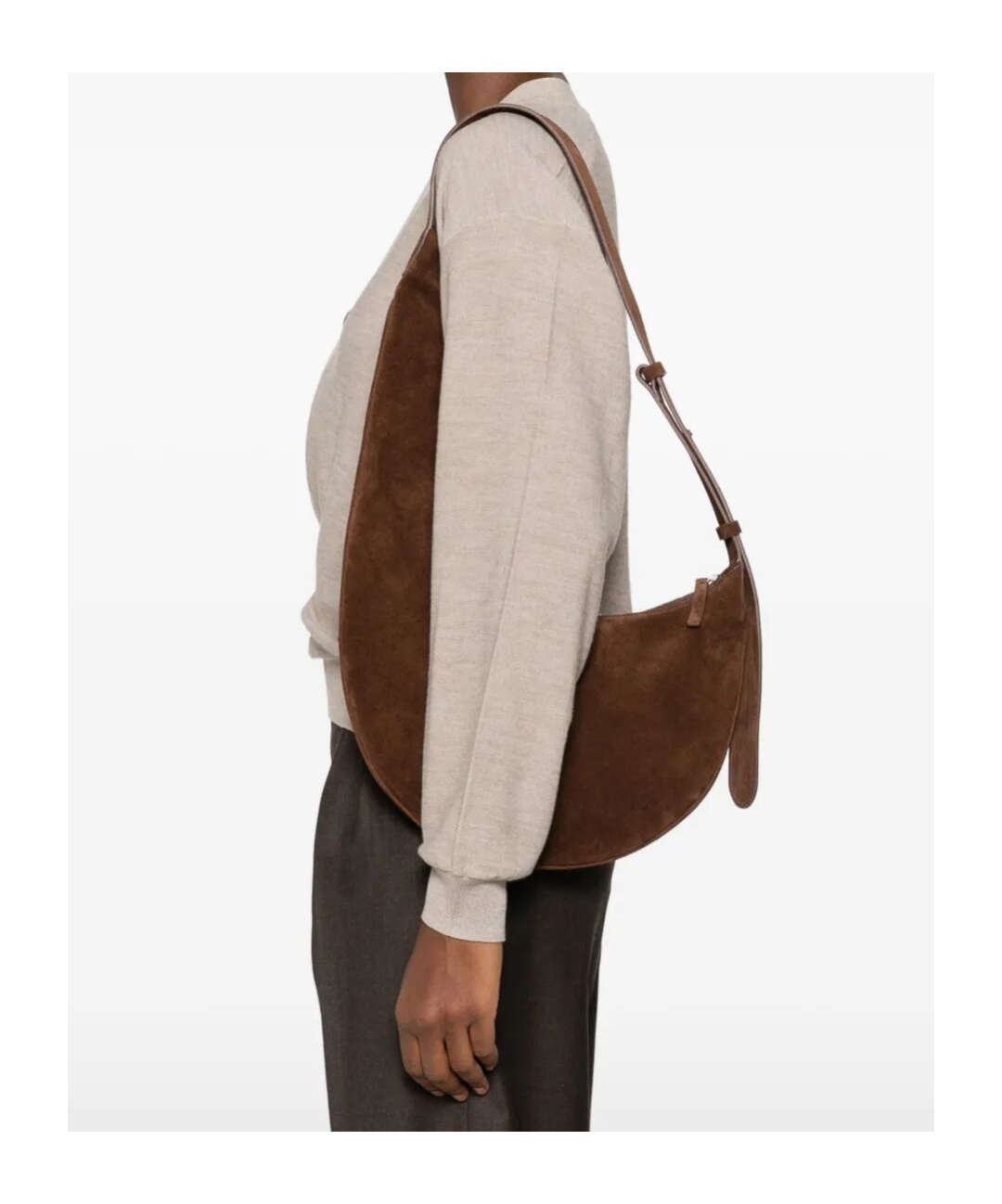 Aesther Ekme Brown Lune Mini Bag In Brown