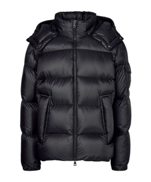 Moncler Mens Black Couyere Nylon-down Jacket In Black