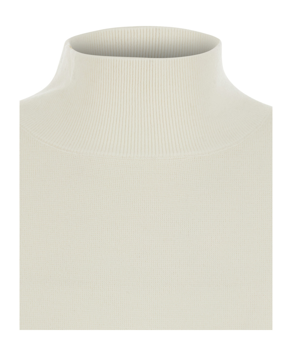 Antonelli High-necked Knit Dress In White