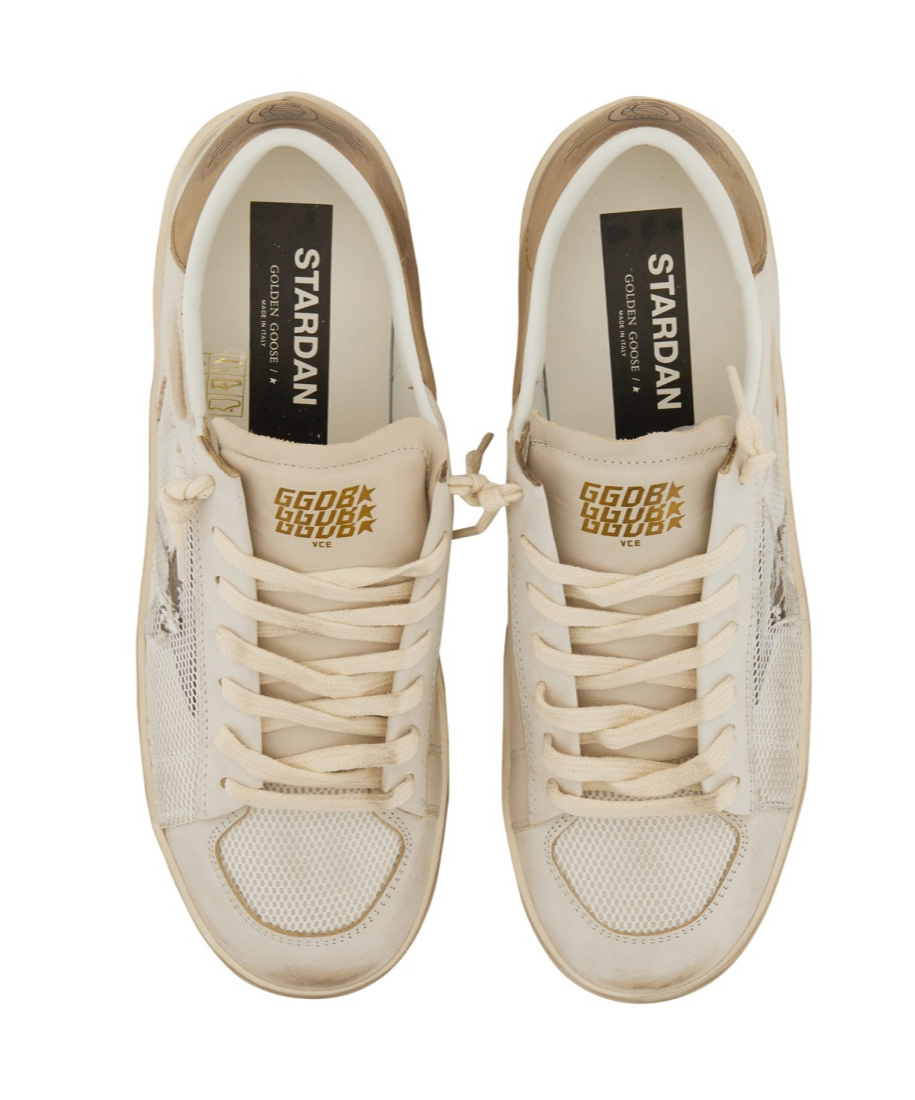 Golden Goose Classic Stardust Sneakers For Men In Nude