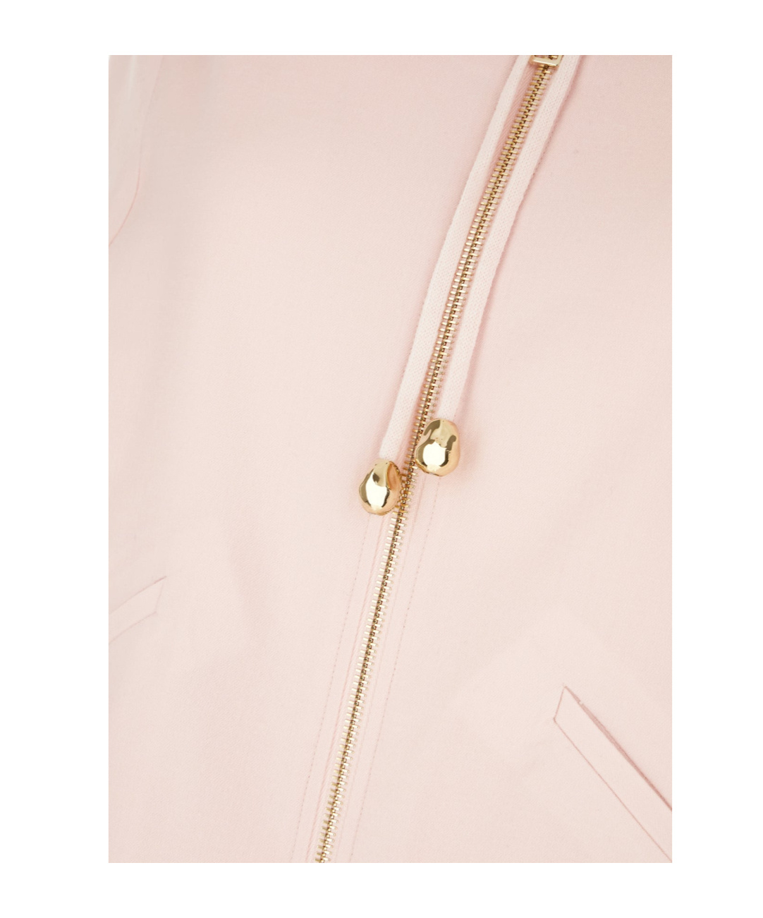 Fabiana Filippi Long-sleeved Hooded Jacket In Pink