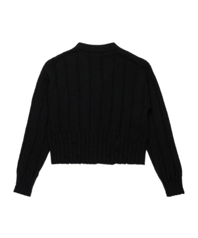 Marni Kids Long-sleeved Button-up Cardigan In Black