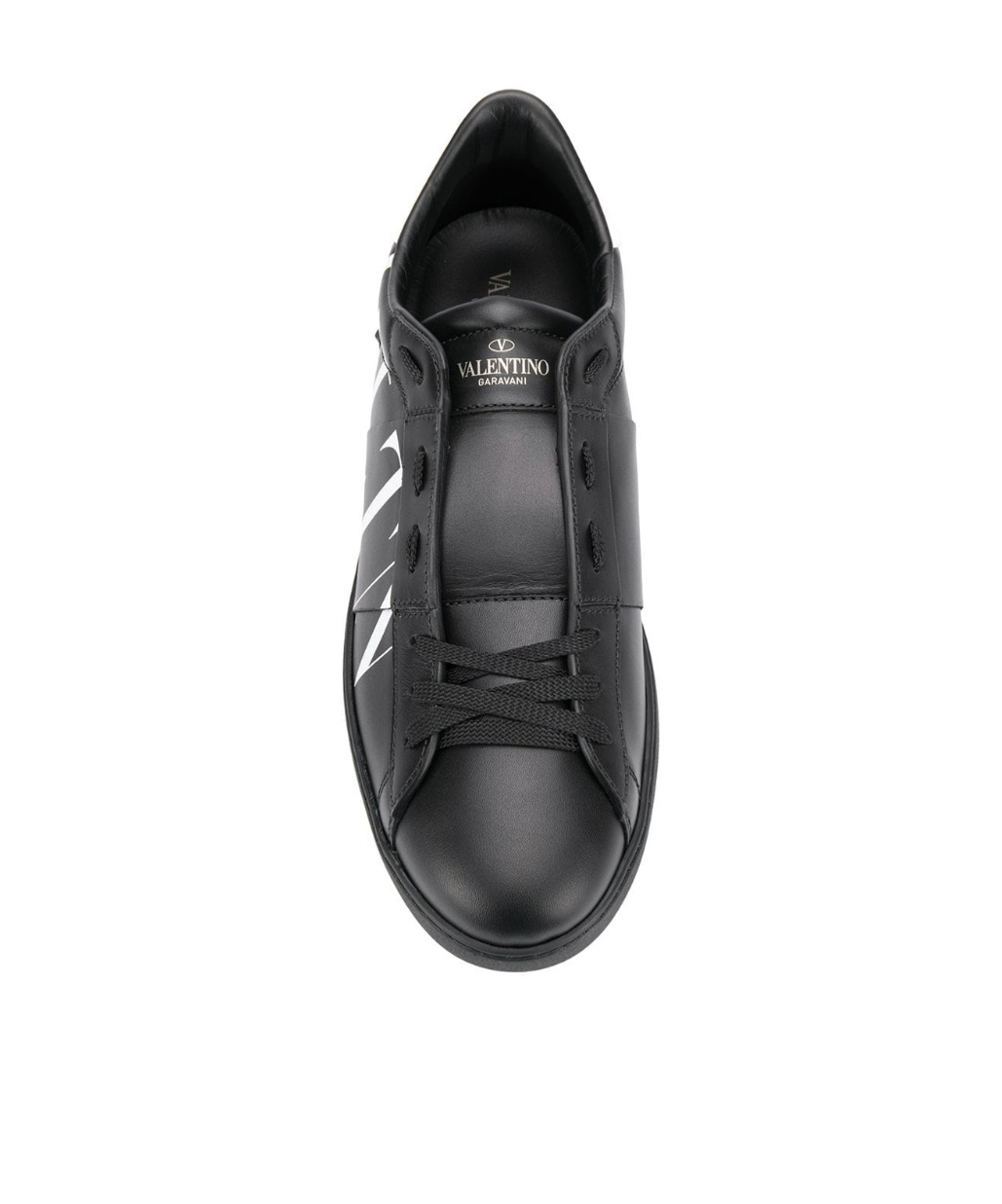 Shop Valentino Vltn Low-top Sneakers In Black
