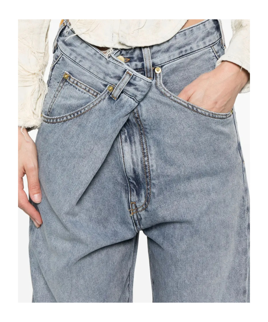 Shop Darkpark Ines Jeans In Gray