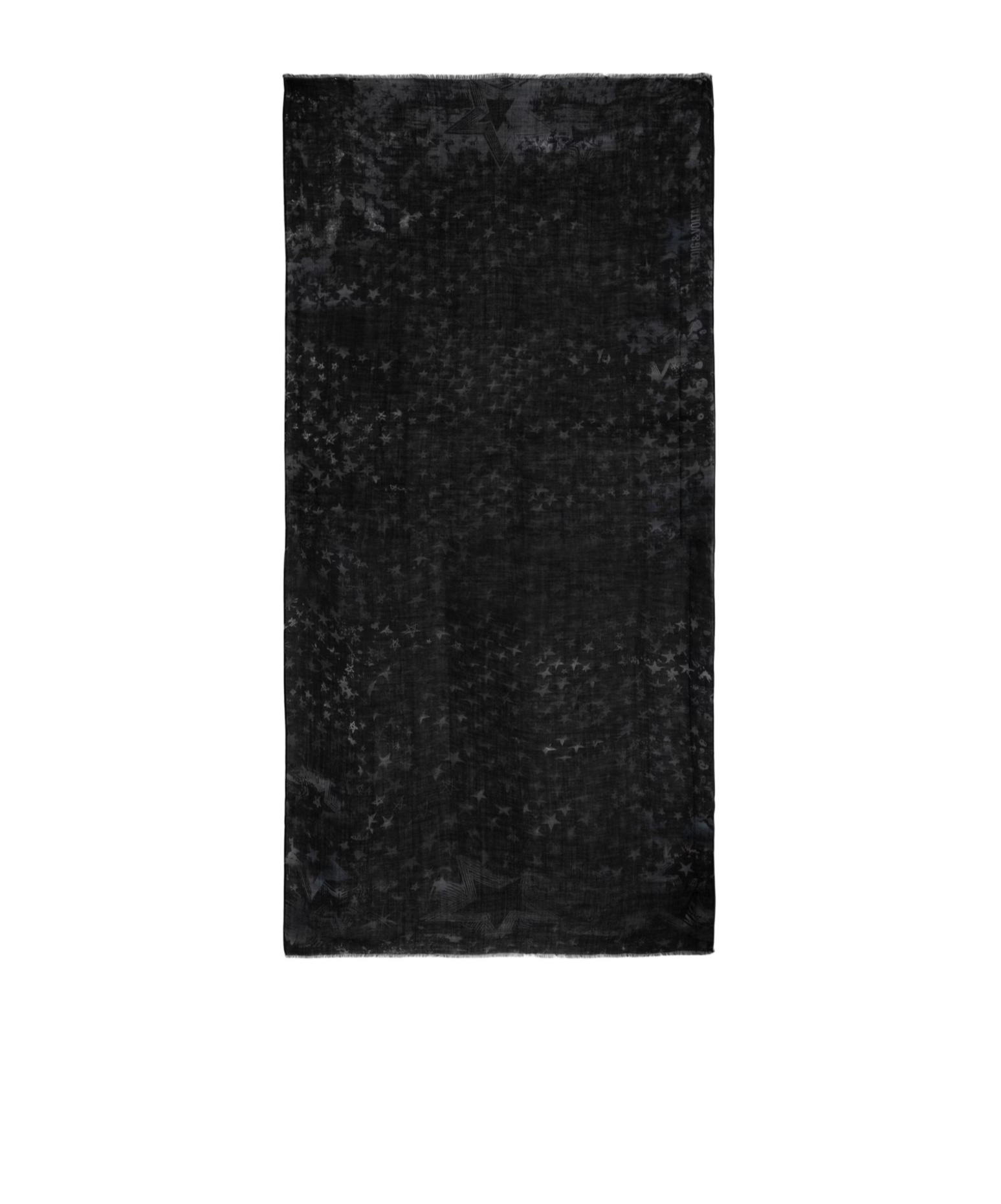 Zadig & Voltaire Printed Scarf In Black