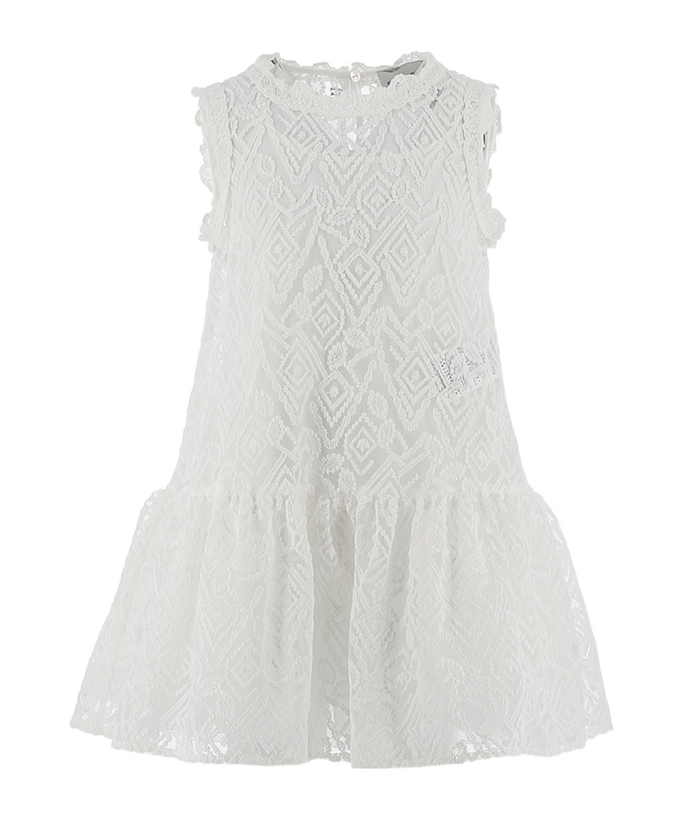 Ermanno Scervino Graphic-print Sleeveless Dress In White