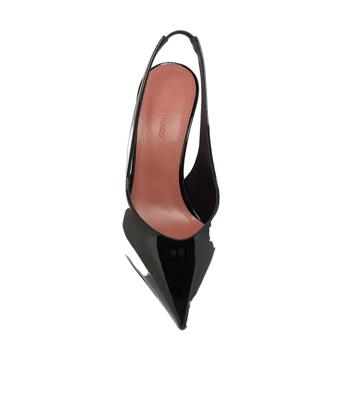 Amina Muaddi Pointed High-heeled Sandals In Black