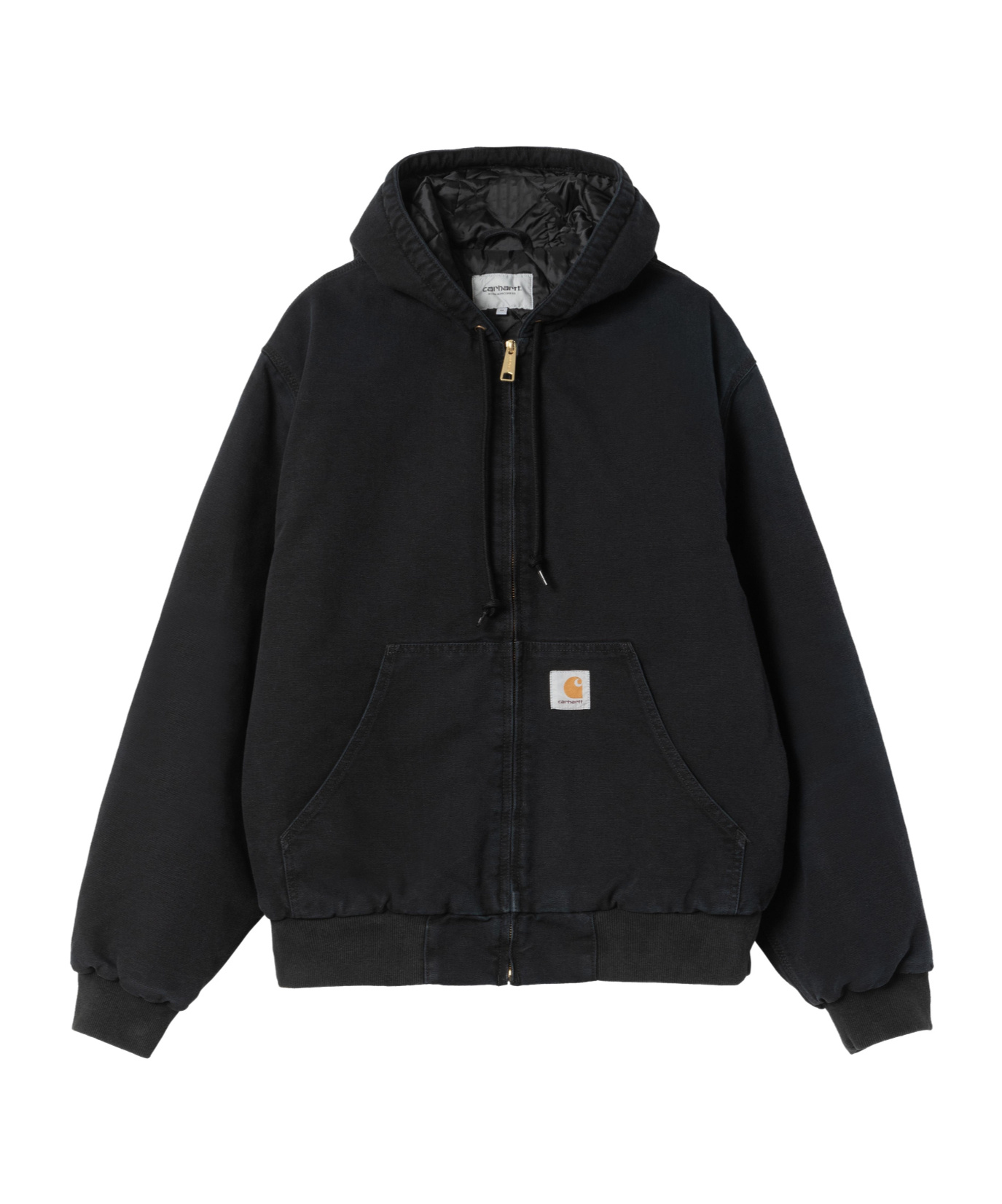 Carhartt Active Sweat Cotton Blend Jacket In Black
