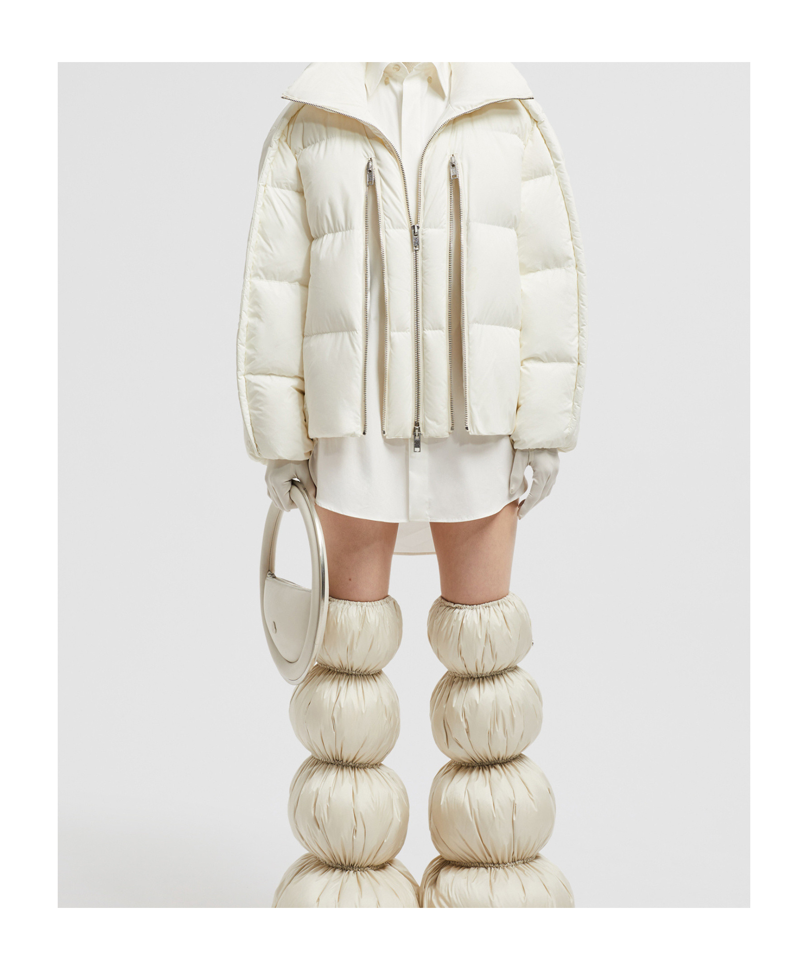Moncler X Willow Smith Jayel Short Down Jacket In White