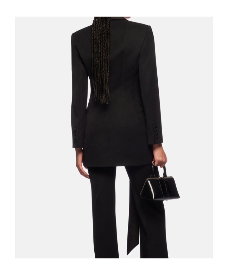 Attico Black Jacket In Black