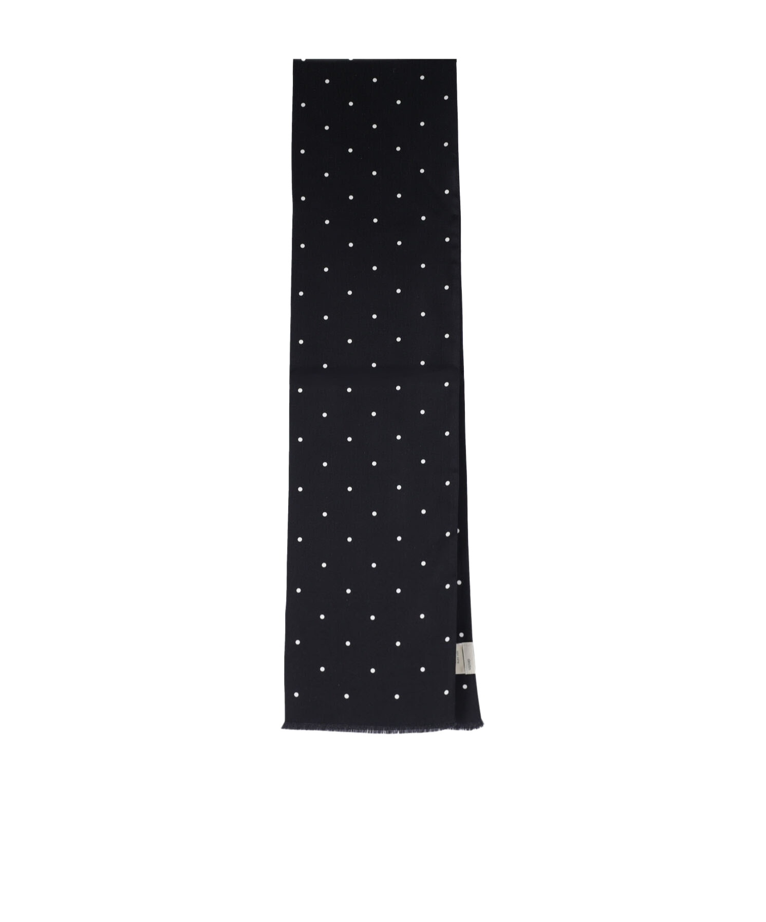 Destin Surl Printed Polka Dot Silk Scarf In Black