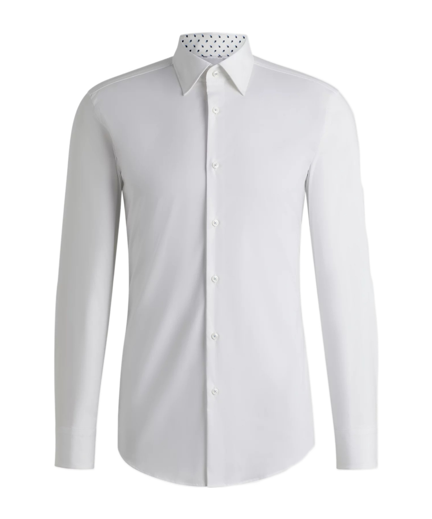 Shop Hugo Boss Poplin Shirt In White