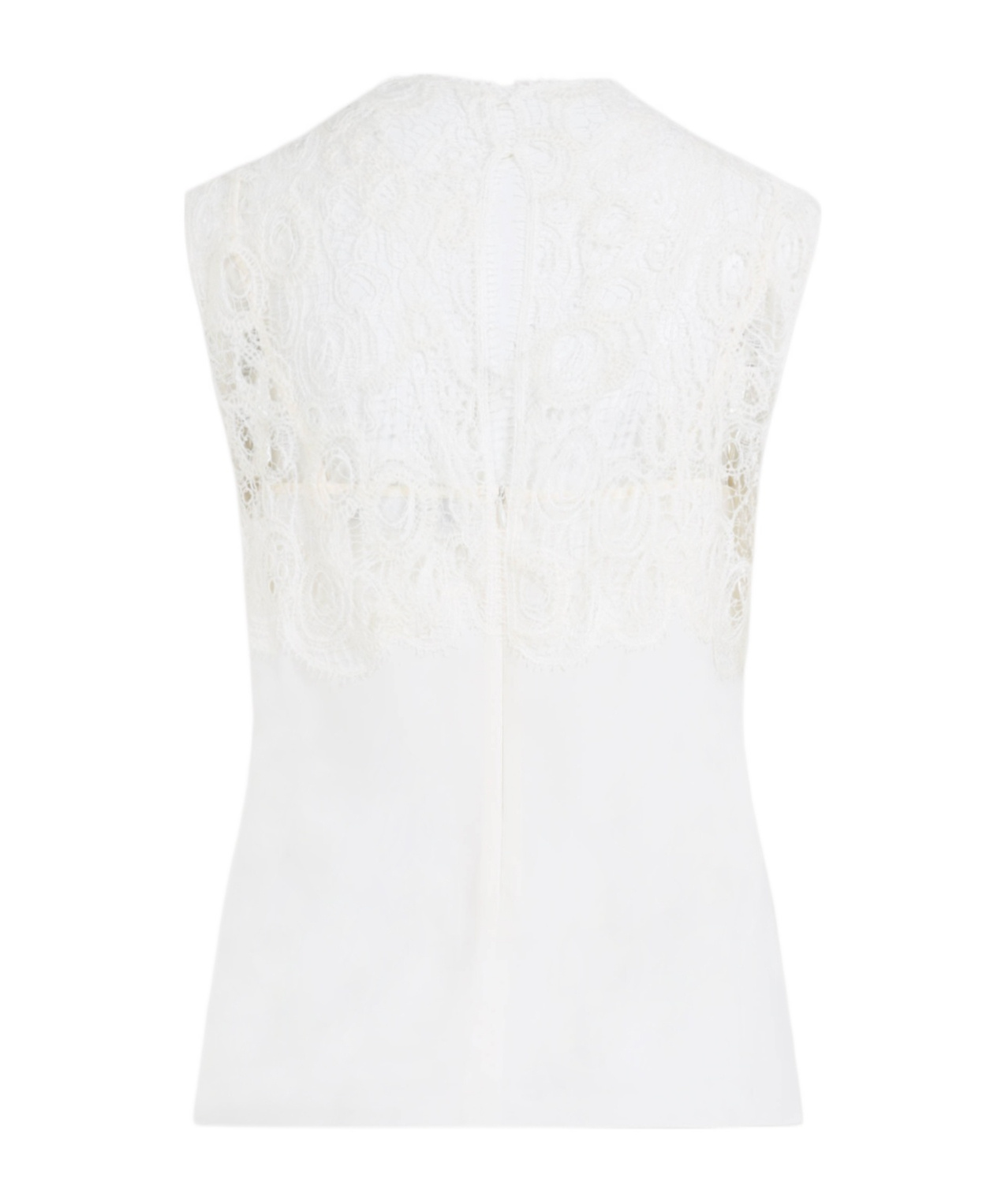 Fabiana Filippi Sleeveless Silk Lace Top