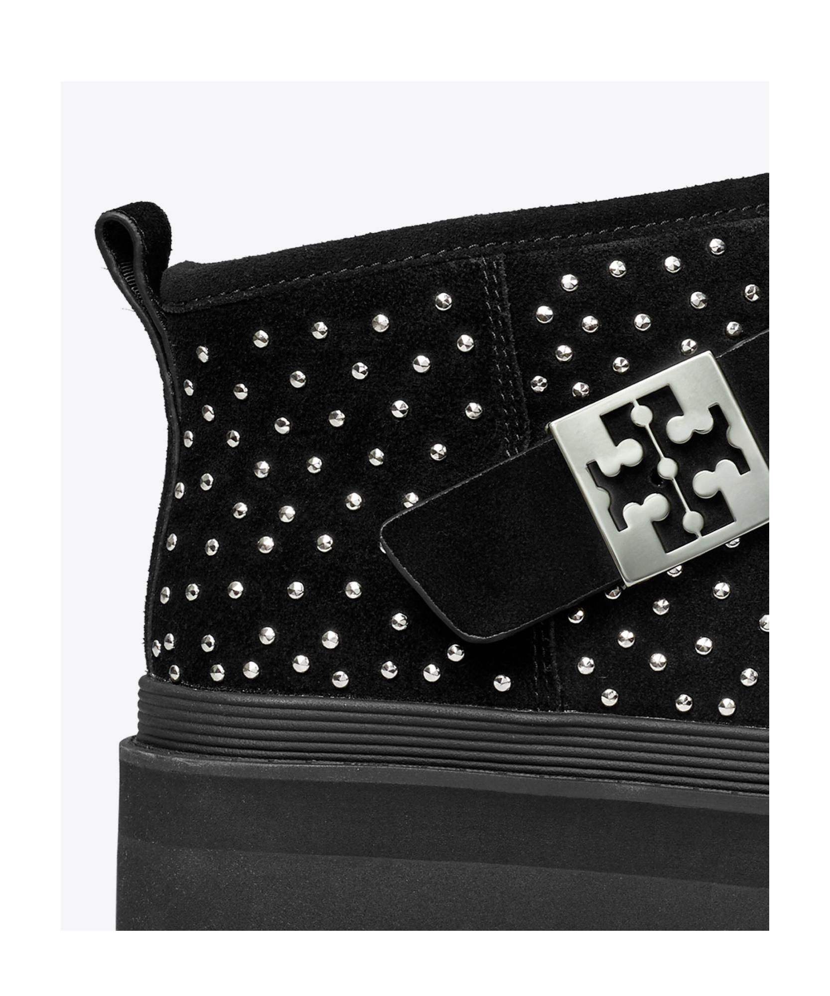 Tory Burch Mellow Studded Platform Ankle Boots In Black