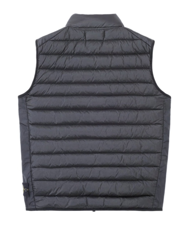 Shop Stone Island Compass-badge Gilet In Blue