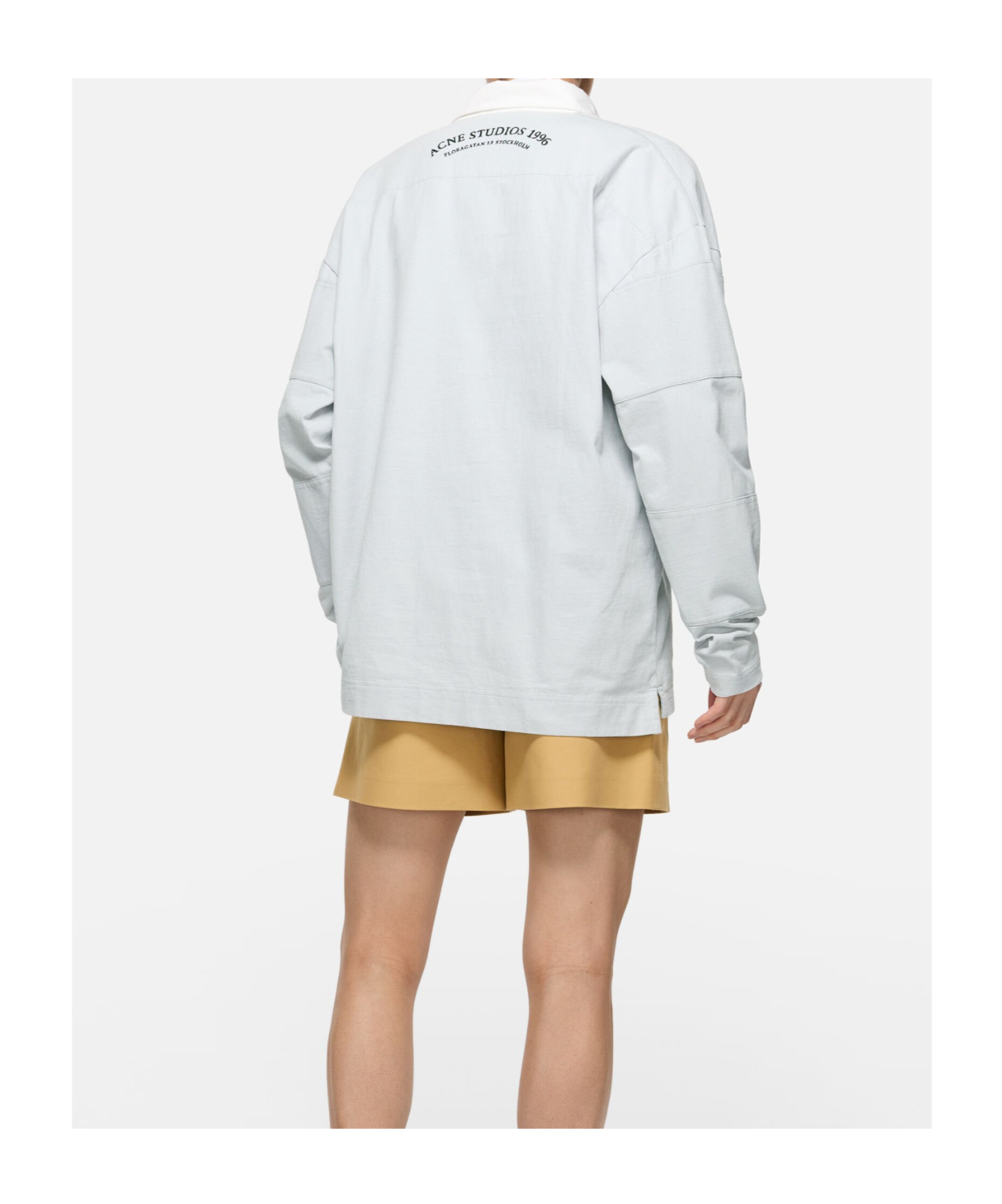 Acne Studios Long Sleeve Graphic Print T-shirt In White