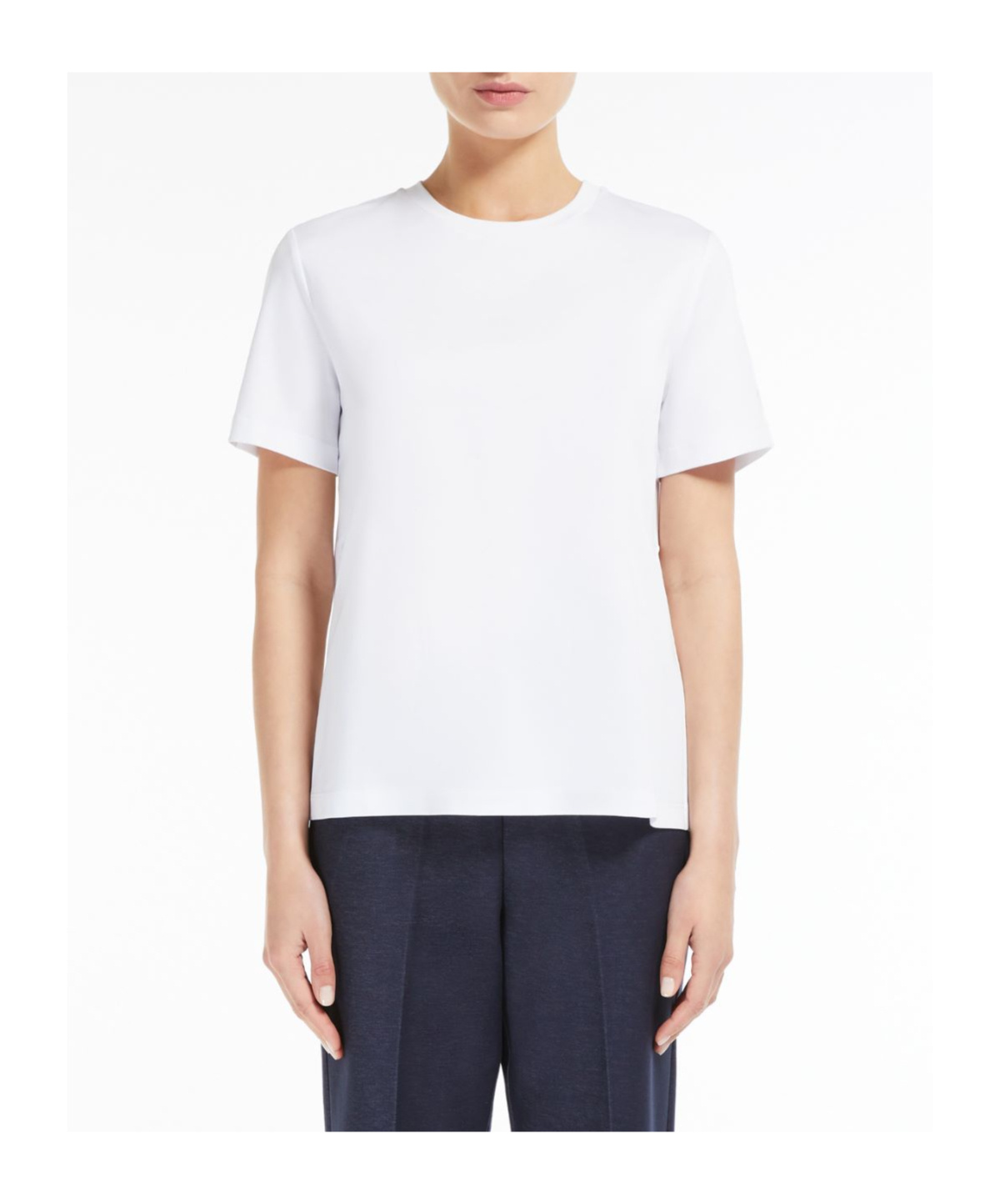 Max Mara Short-sleeved T-shirt In White