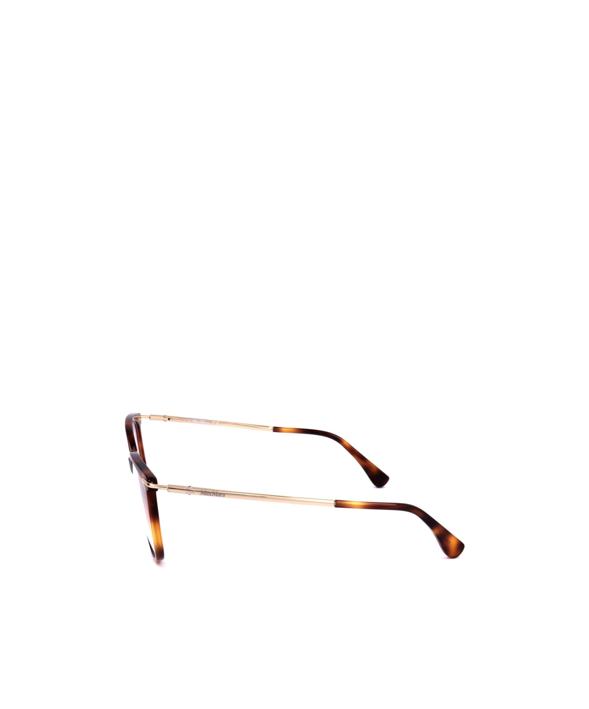 Shop Max Mara Square Frame Glasses In Brown