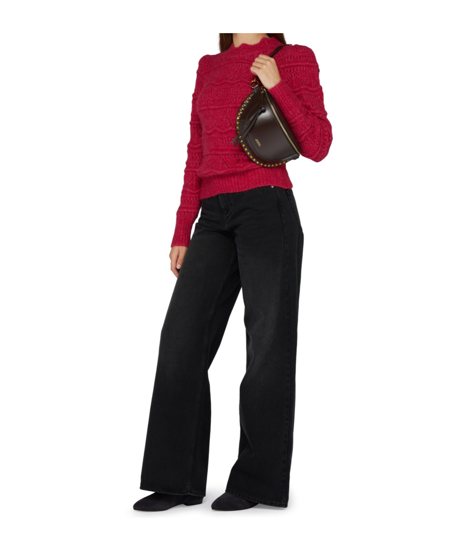 Shop Isabel Marant Jeans With Belt Loops In Black