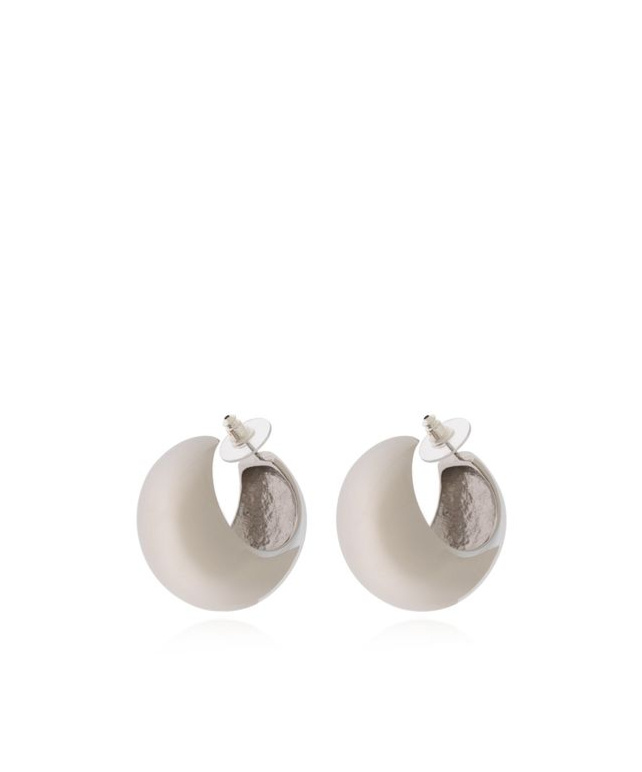Isabel Marant Chunky Hoop Earrings In White