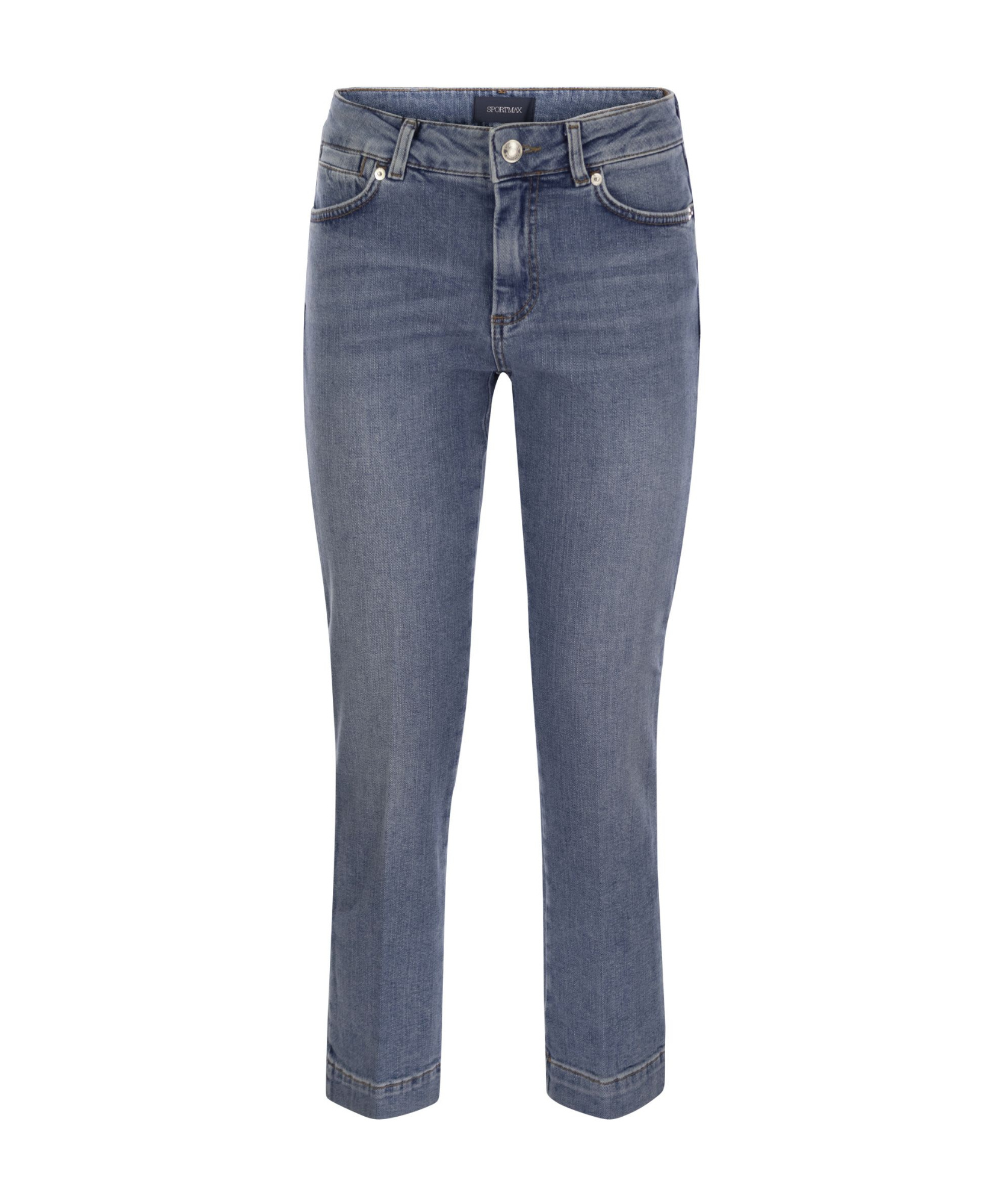 Sportmax Denim Pants In Gray