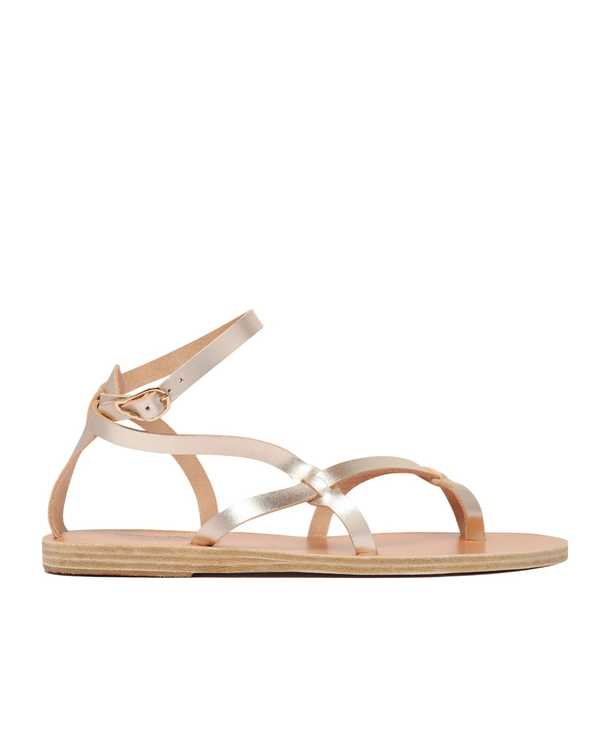 Shop Ancient Greek Sandals Leather Sandals In Nude