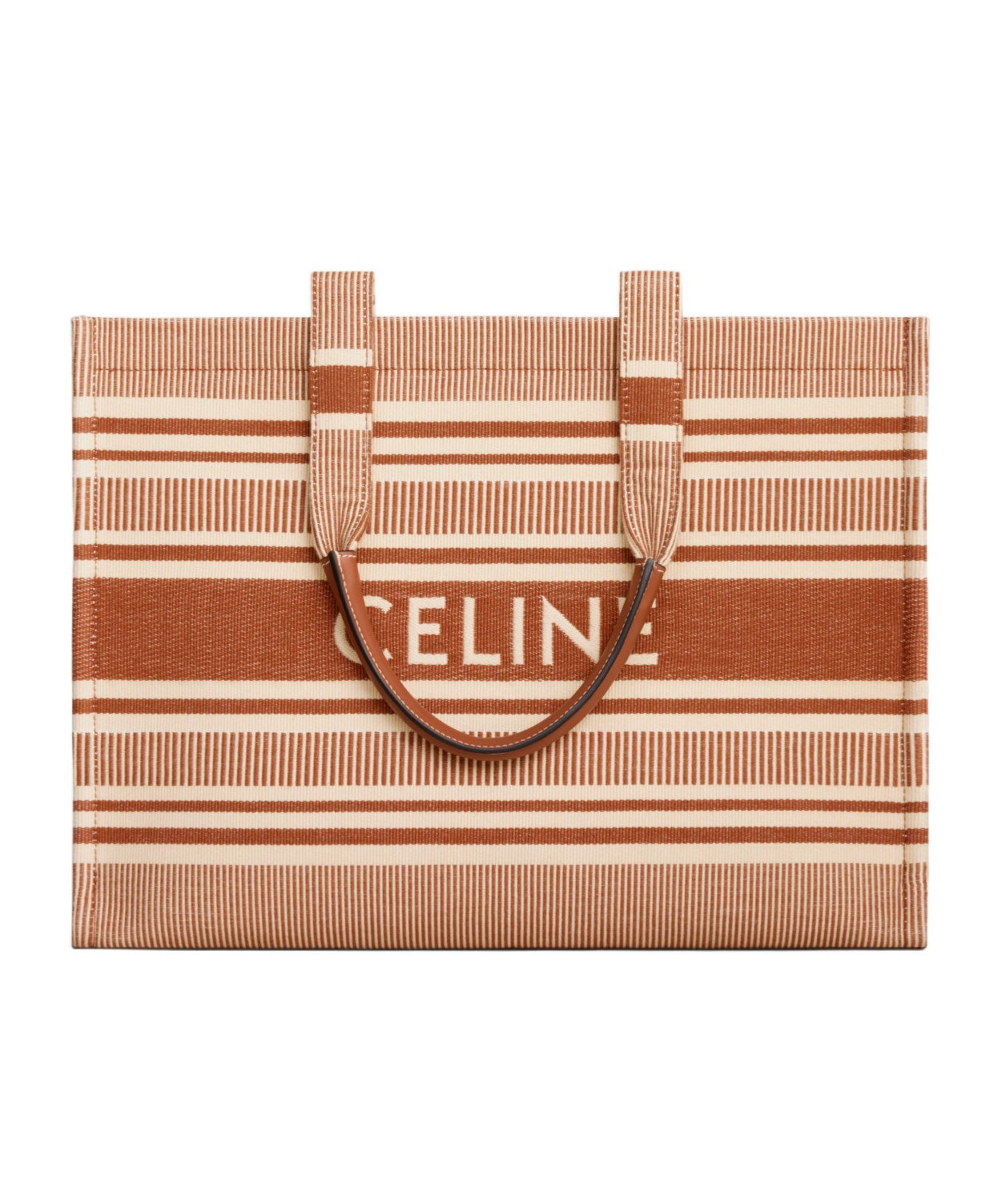 Celine Cabas Thais Large Canvas Tote In Nude