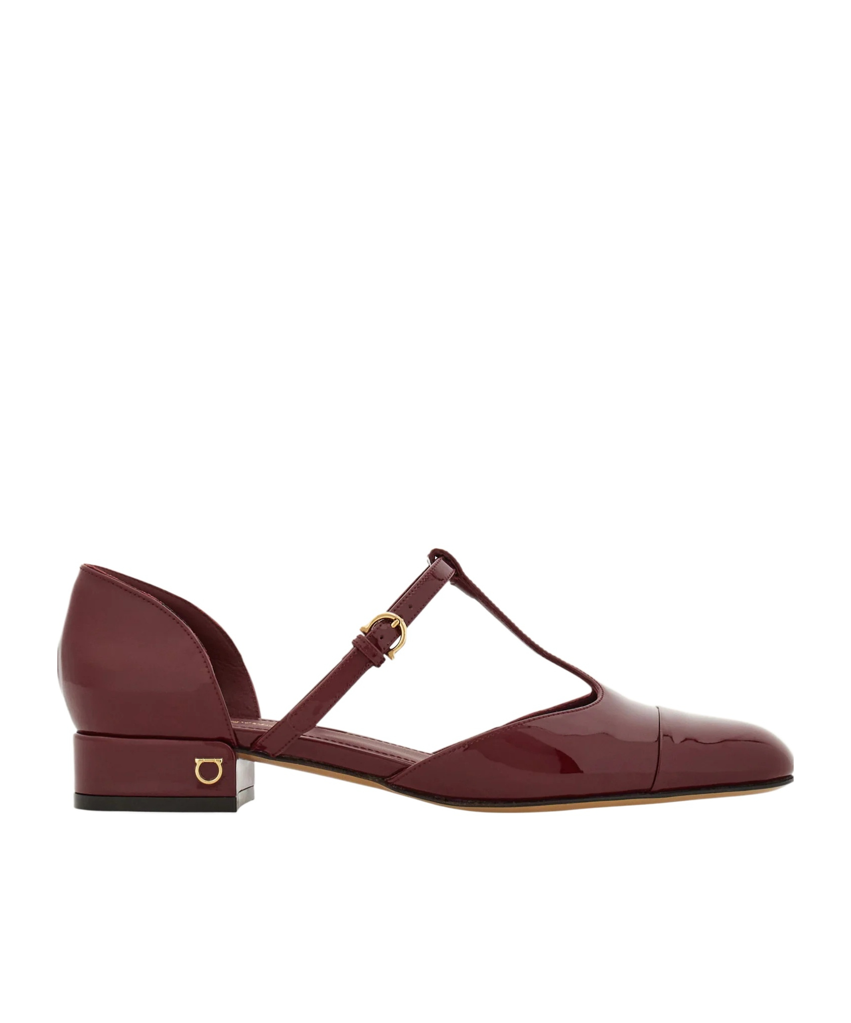 Shop Ferragamo T-style Ballet Shoes In Red