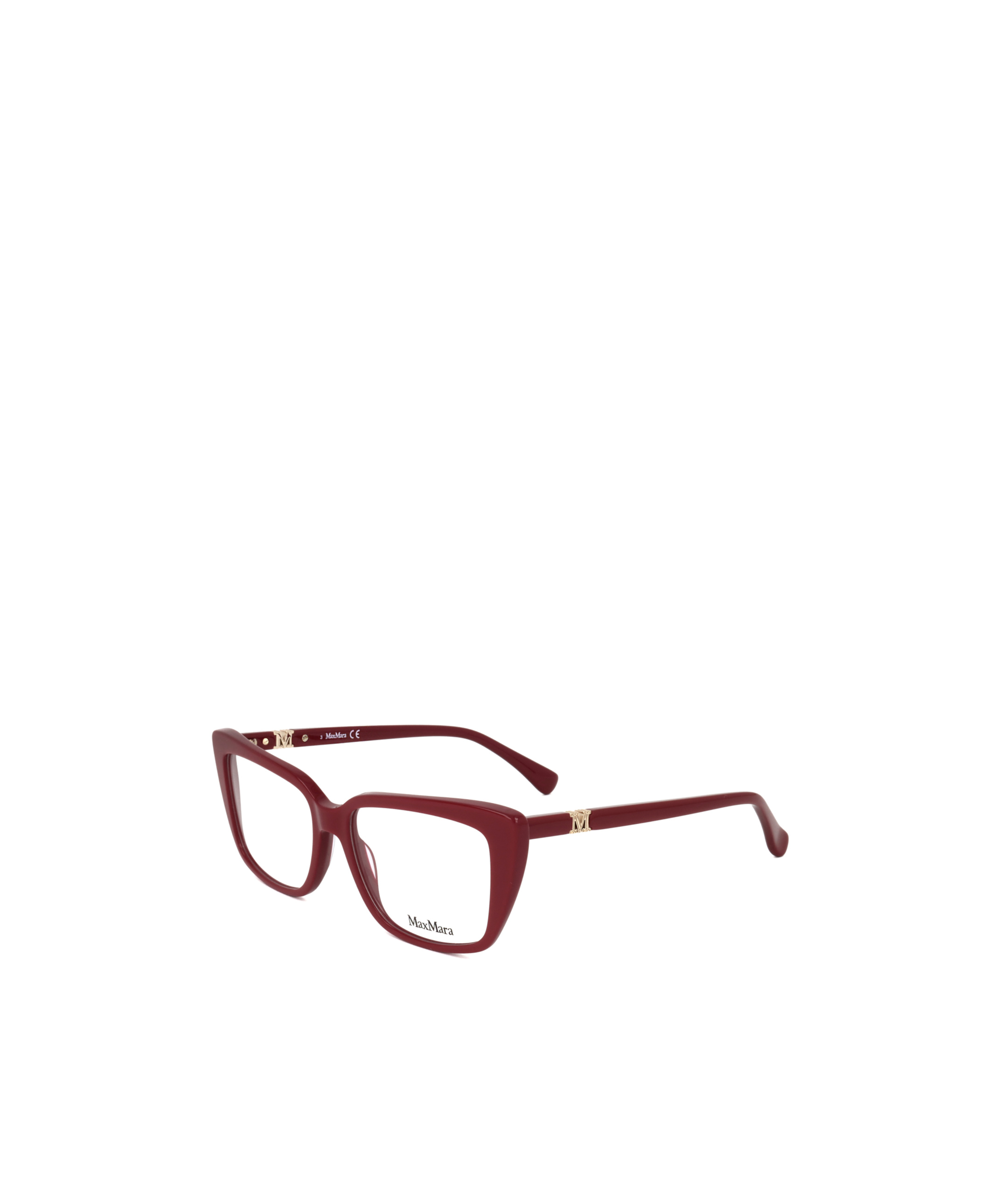 Max Mara Logo Flat Mirror In Red