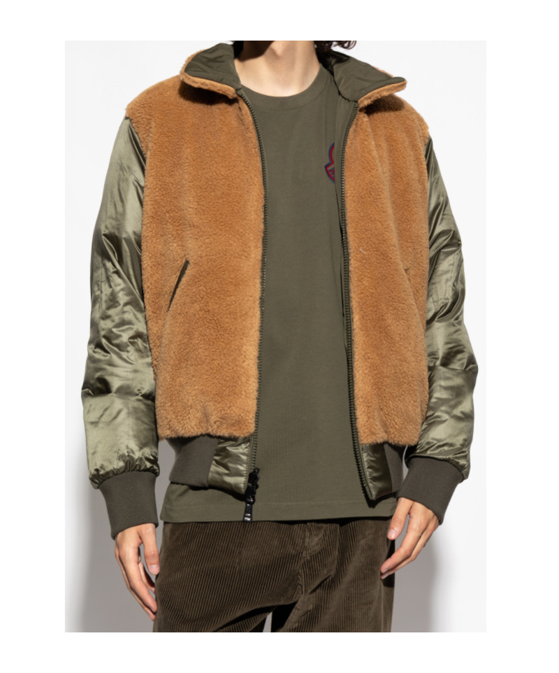 Moncler Maulevrier Double-faced Down Jacket In Green