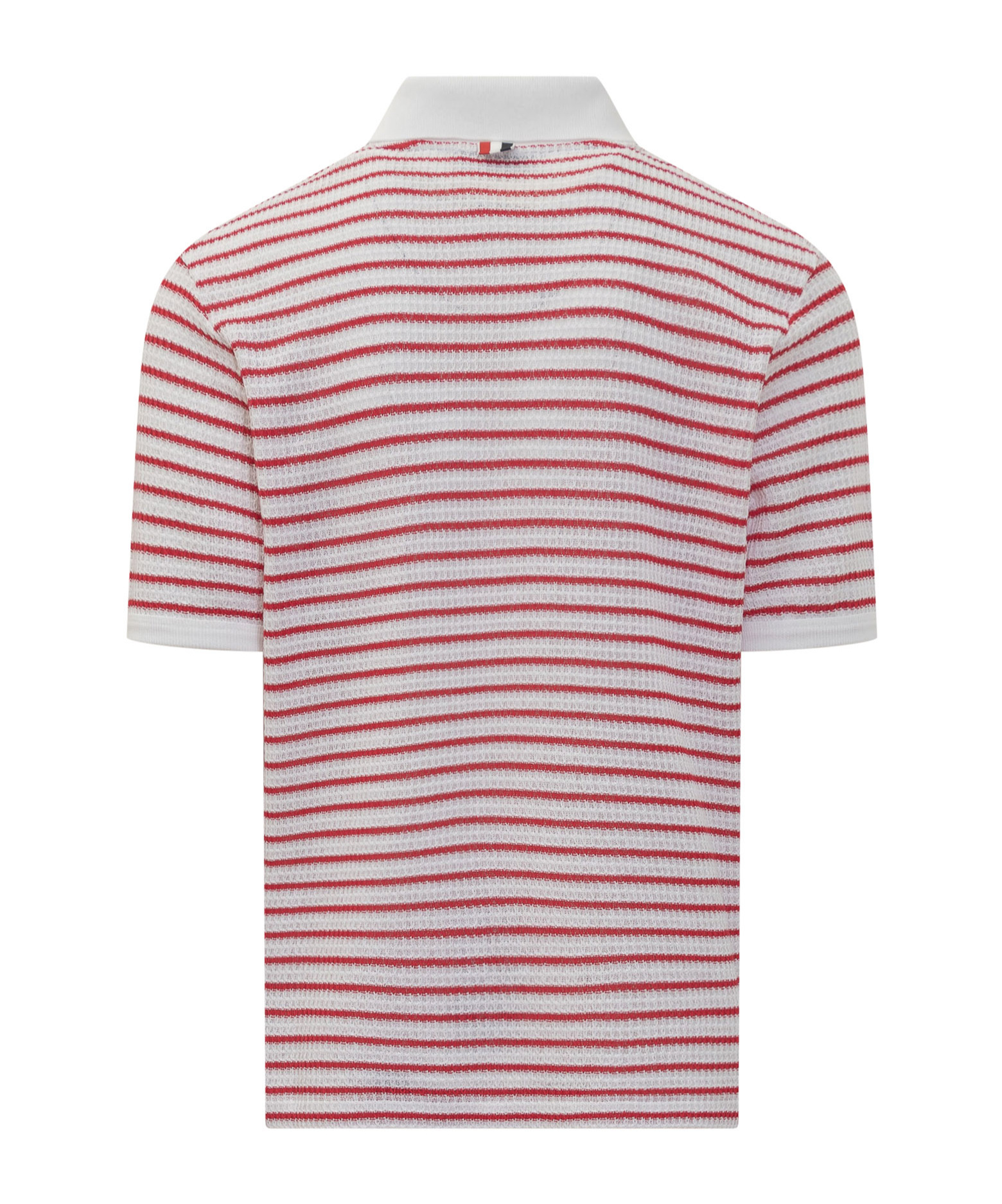 Thom Browne Short-sleeved Polo Shirt In Red