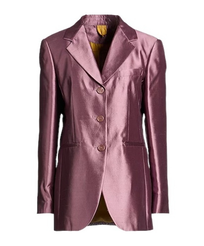 Max Mara Single-breasted Blazer In Red