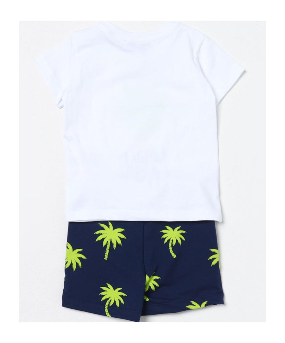 Msgm Short Sleeve Suit In White