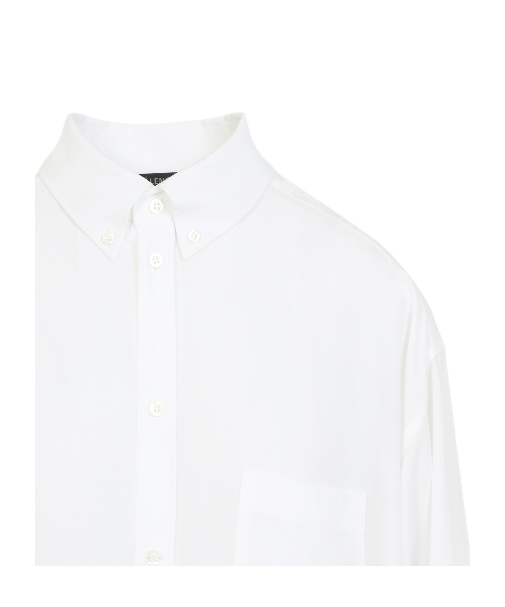 Shop Balenciaga Lace-trim Shirt In White