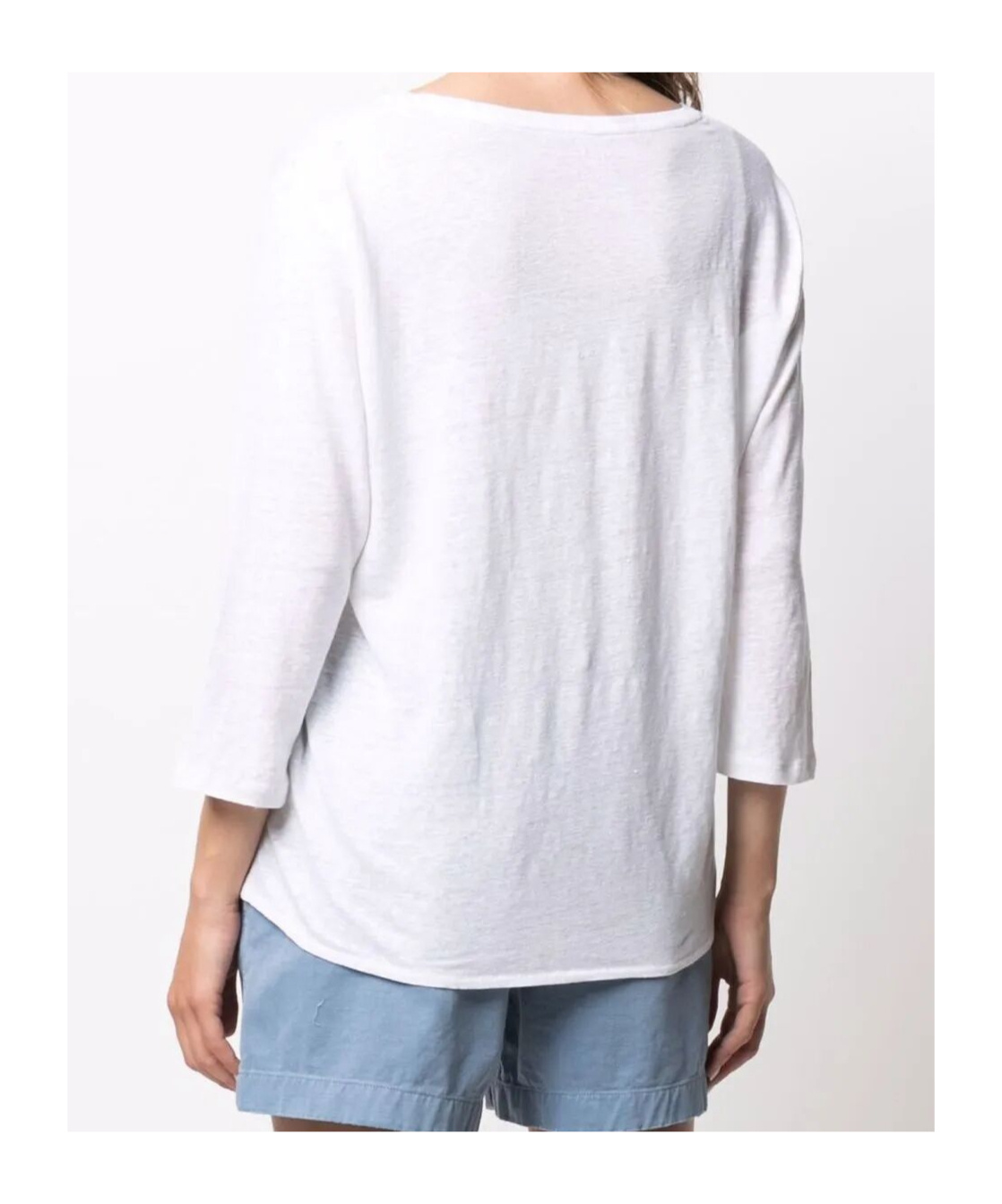 Shop Majestic V-neck Sweater In White