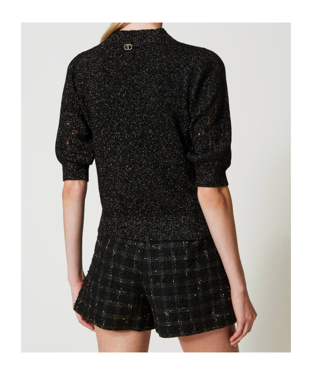 Twinset Turtleneck Sweater In Black