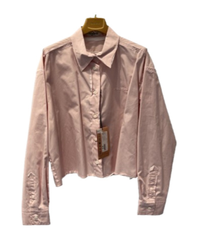 Miu Miu Long-sleeved Shirt In Brown