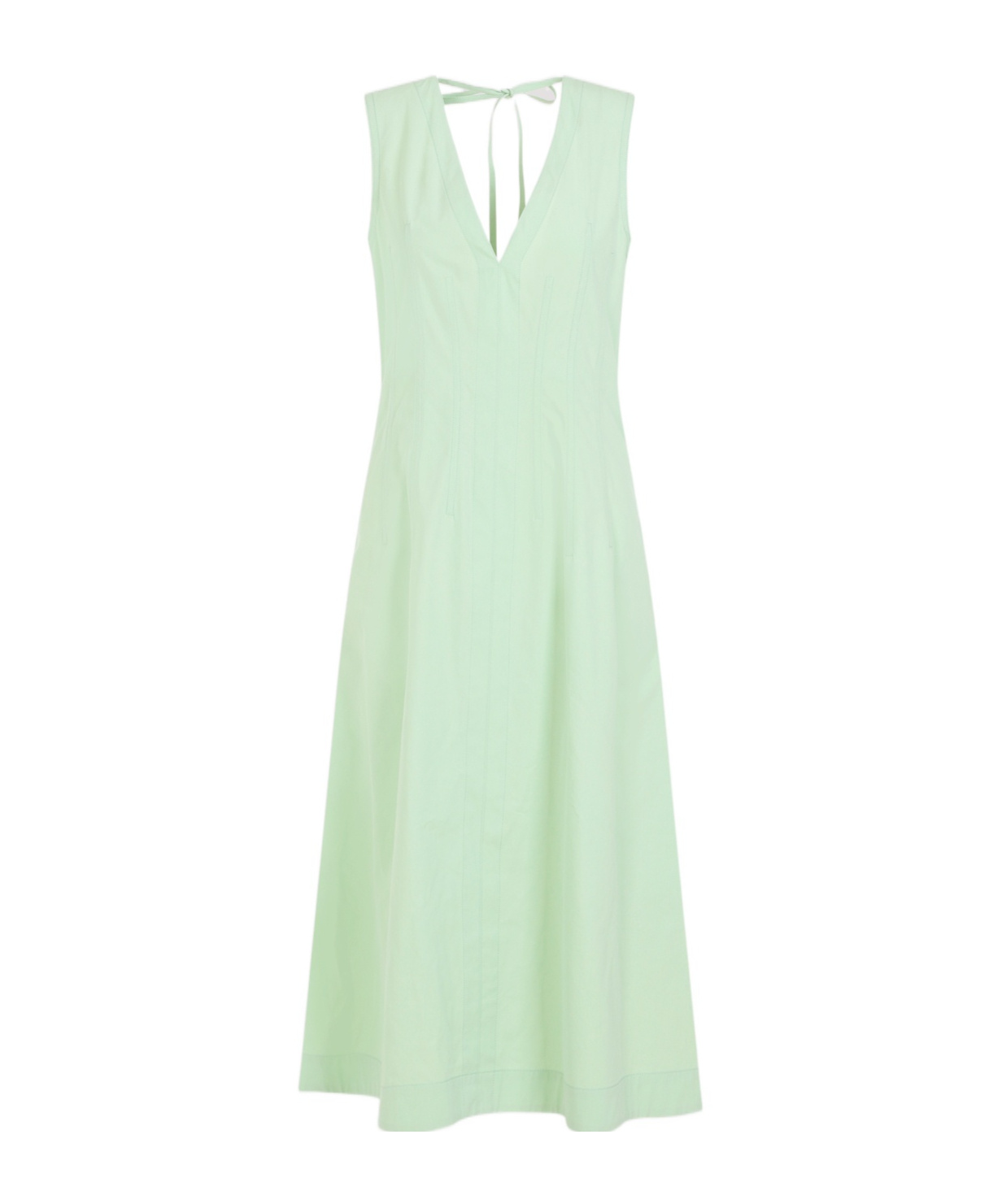 BOTTEGA VENETA SLEEVELESS COTTON MIDI DRESS