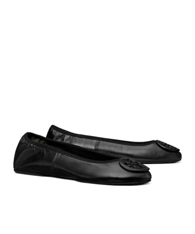 Tory Burch Reva Ballet Flats In Black