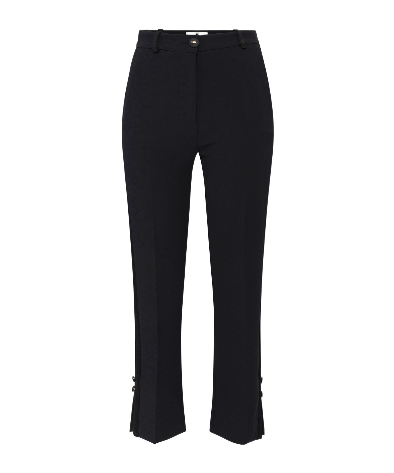 Elisabetta Franchi Women's Cropped Flared Trousers In Black