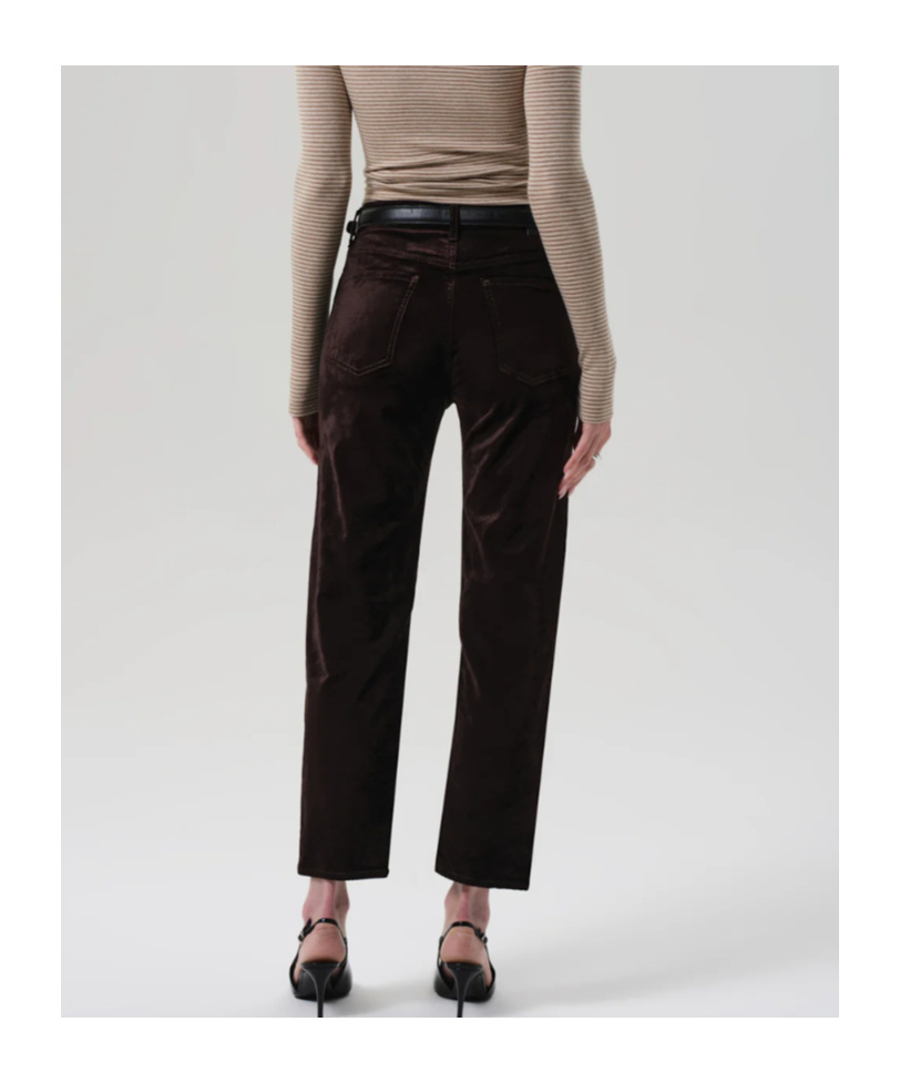 Citizen Of Humanity High-waisted Straight-leg Casual Pants In Black