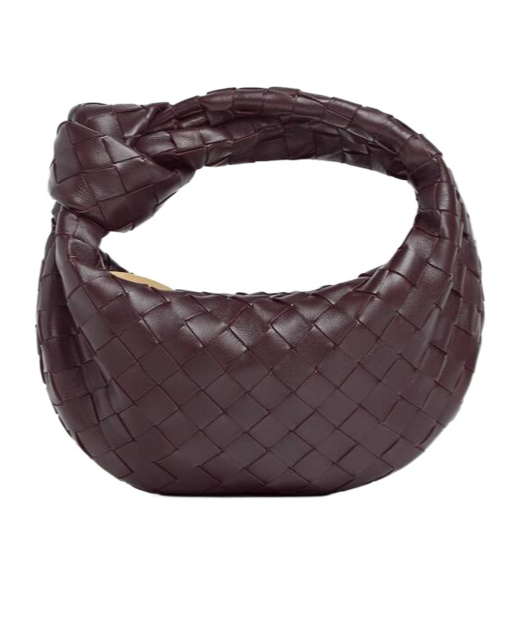 Bottega Veneta Bolso Jodie Mini Intrecciato Burdeos