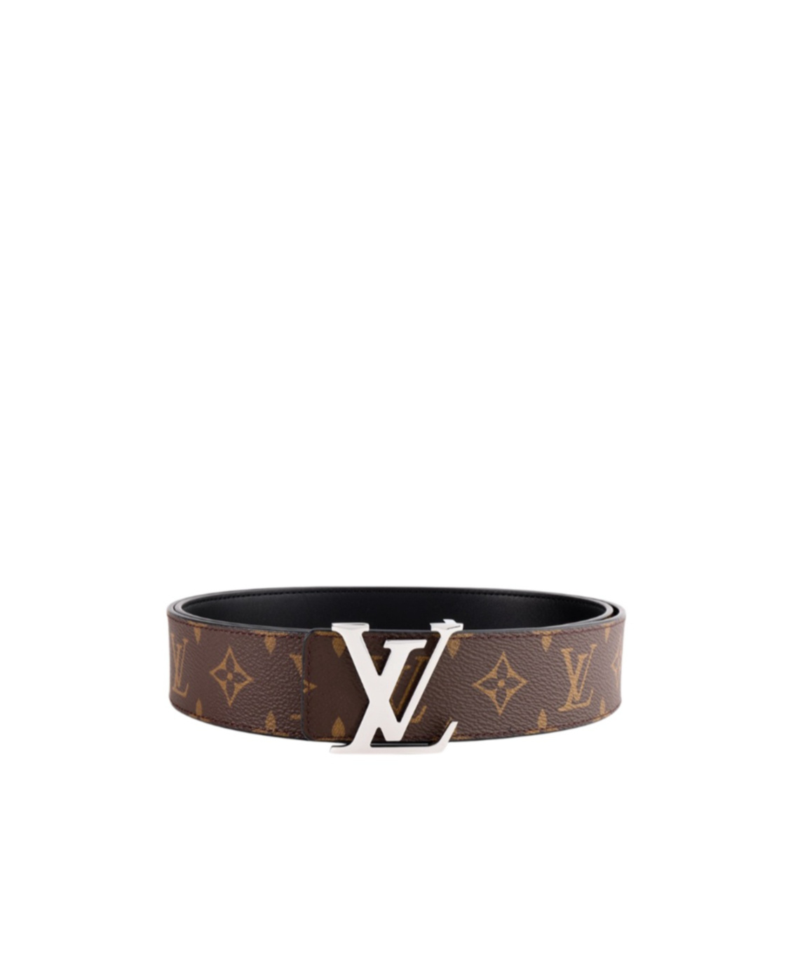 Pre-owned Louis Vuitton Initiales Monogram Double-sided Belt In Brown